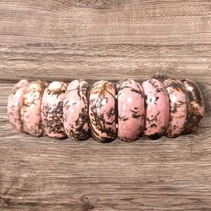 Emotional Supporting Rhodonite Soft Bangle